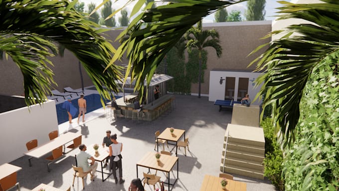 create realistic interior, exterior rendering in revit
