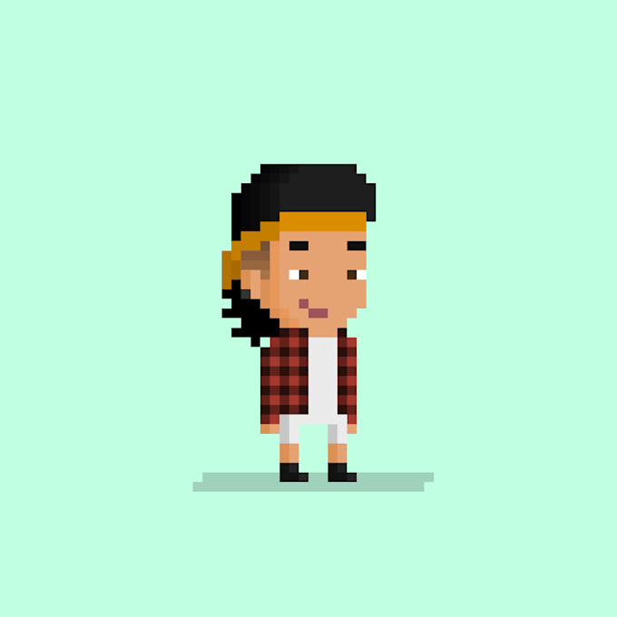 create 10k pixel art nfts plus metadata