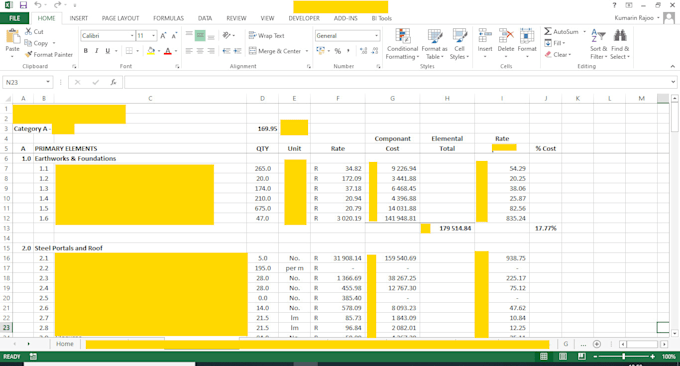 anything excel related, no task too small