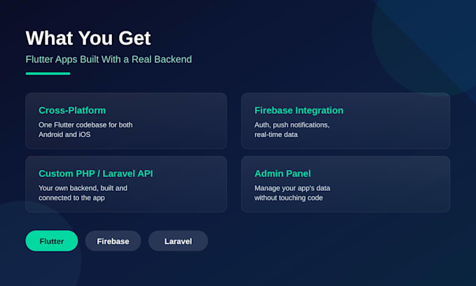 be your flutter developer for mobile app with custom PHP API
