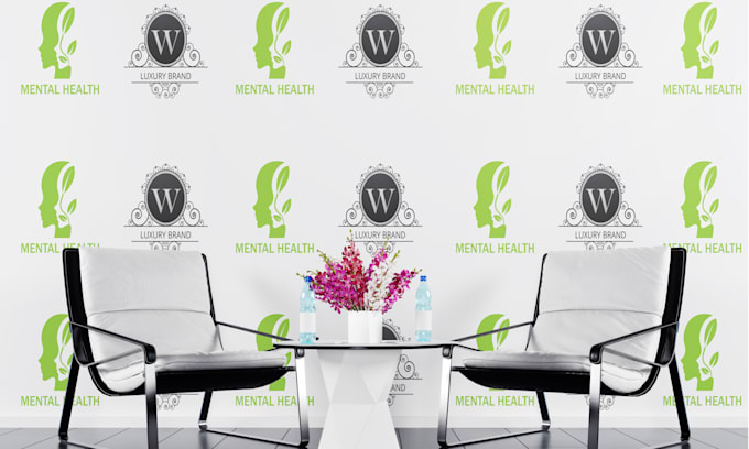 backdrop design or step and repeat banner in 3 hour