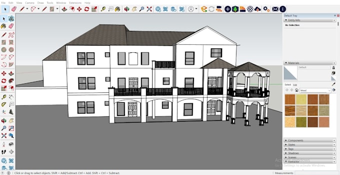 create professional sketchup 3d models from 2d drawings