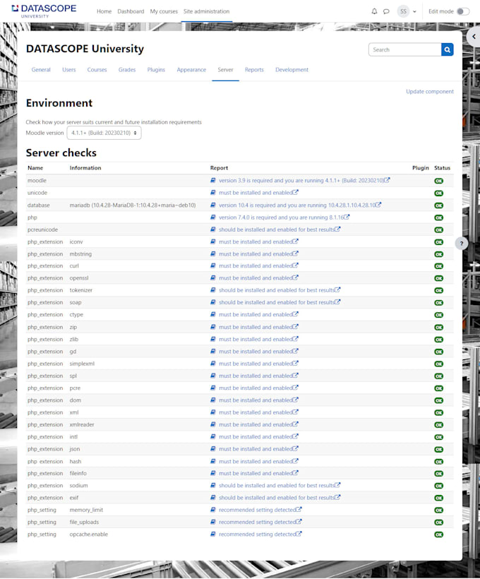 upgrade your moodle website to latest version