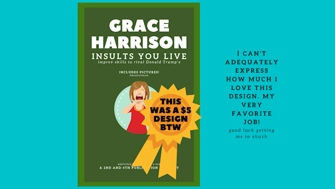 create a custom book cover or ebook cover with experience