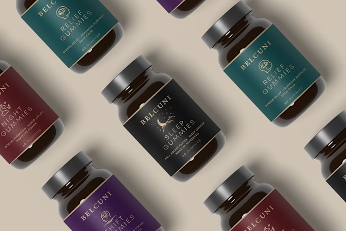 design peptide sarms, vial, product label, supplement label or 3d bottle mockup