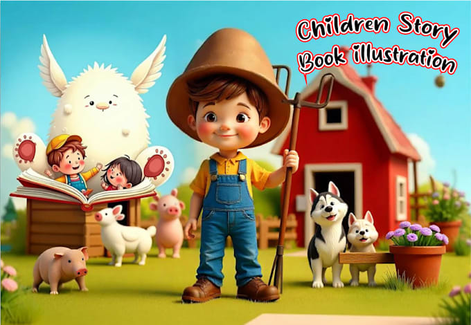 design children story book illustration and children story book illustration