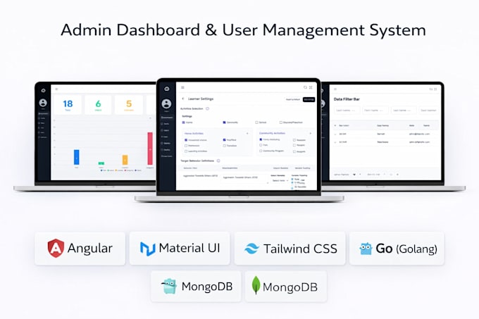 develop web apps, front end in angular, ionic
