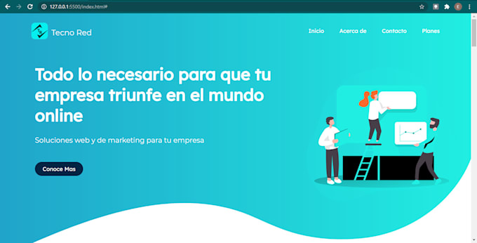 create responsive website with HTML, CSS and javascript