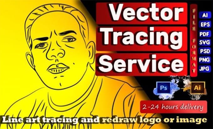 recreate your logo or image in vector, manual tracing