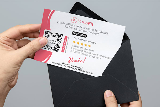 thank you card modern design for you product