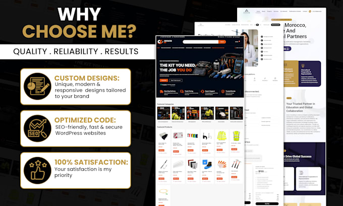 create wordpress website design, website development as a wordpress developer