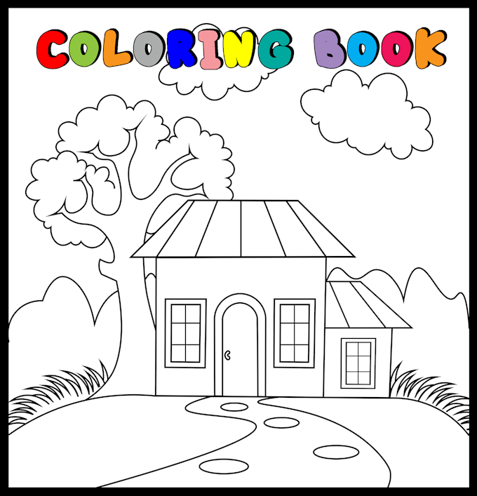 draw coloring book pages for children
