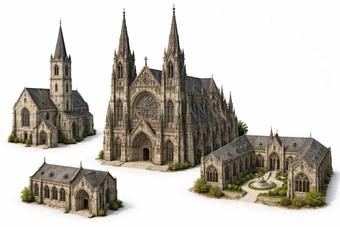 design 3d reconstruction of heritage and old building