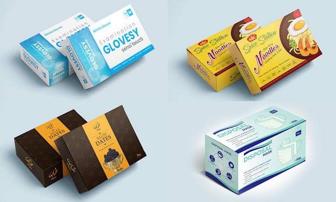 packaging box, food box and software box design