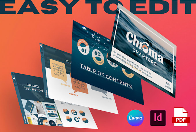 design a creative pitch deck for instant credibility