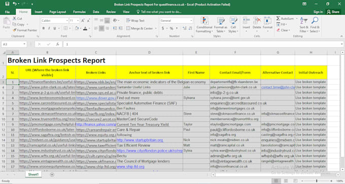 find high authority broken link prospects and do outreach