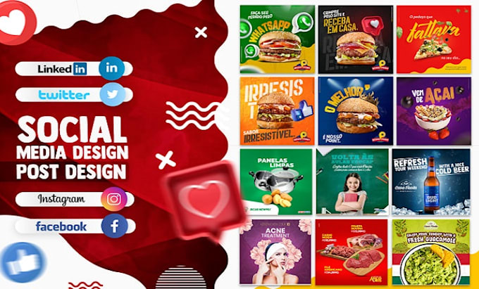 professional social media ads post design with ads campaign