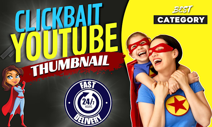 design best category matched clickbait youtube thumbnails