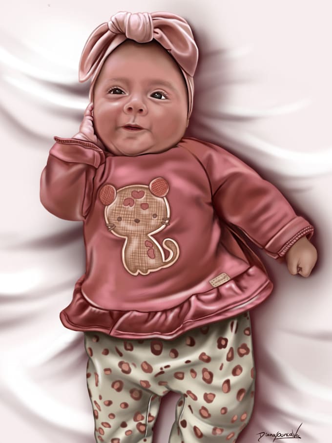 draw children in digital art