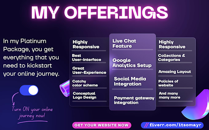 make and design squarespace, odoo, duda, showit website