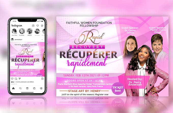 design amazing event and church flyer within 4 to 20hrs
