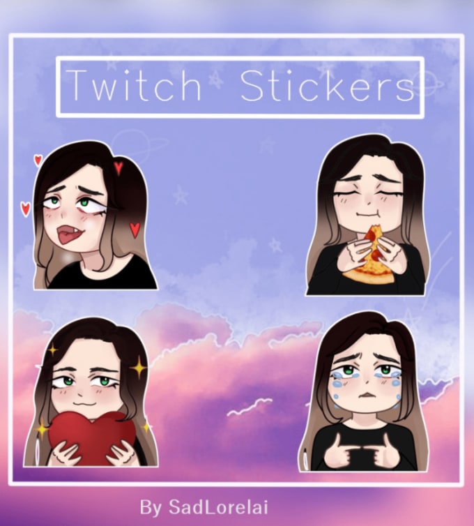 Make You The Cutest Emoticons For Twitchdiscord Telegram By Sadlora Fiverr