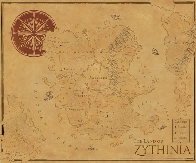 create a fantasy map for you