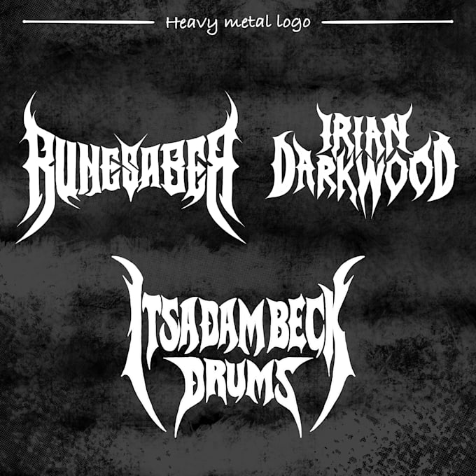 design a heavy metal logo