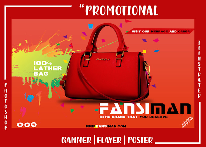 do design brand and products advertising posters and banners