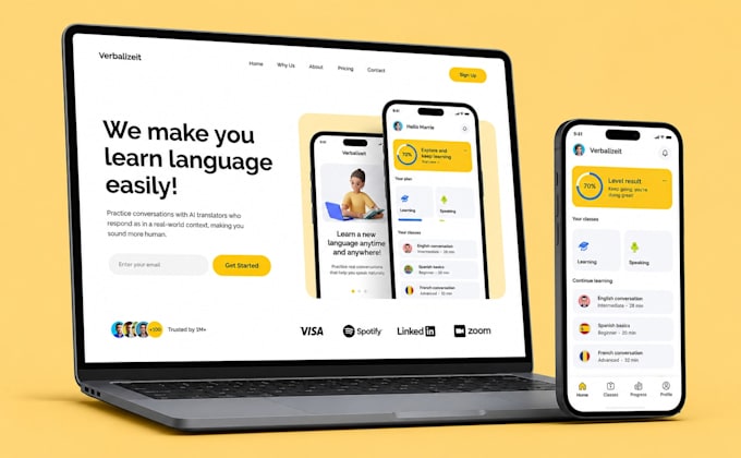 do figma website UI UX, figma website design, figma landing page, website mockup