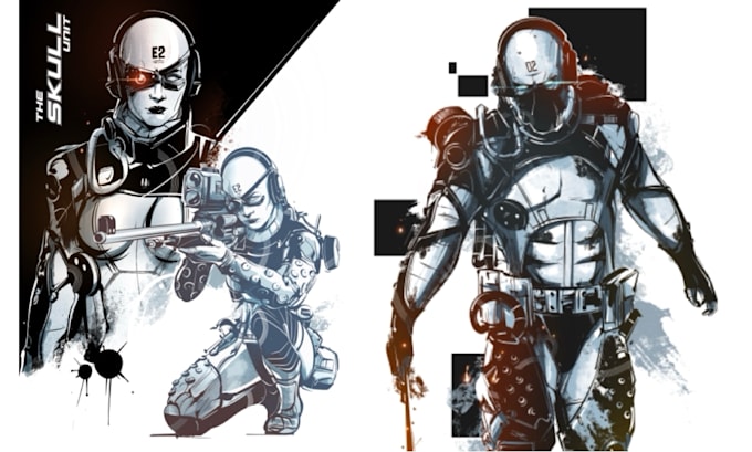 draw anything in yoji shinkawa style