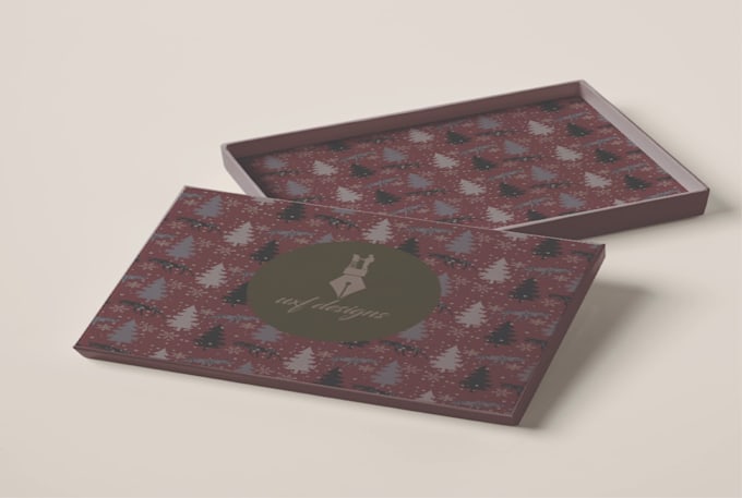 design product packaging, wrapping paper and box design