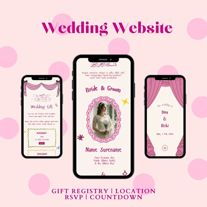 design a custom birthday invitation website with rsvp