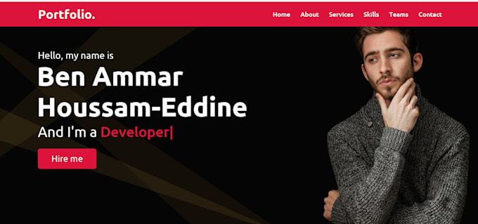 build personal portfolio, blog website