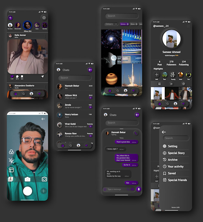 Create ui ux design for your mobile app with figma by Sameer1410 | Fiverr
