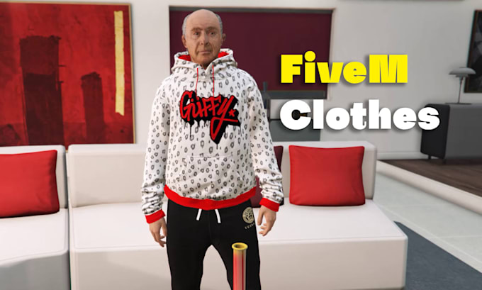 add clothes, shoes, hats and custom chains on your fivem ped