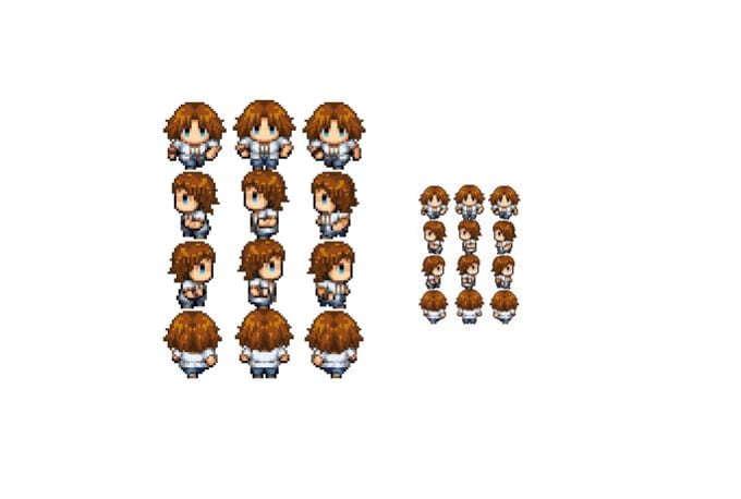 pixel you or a character and animate it