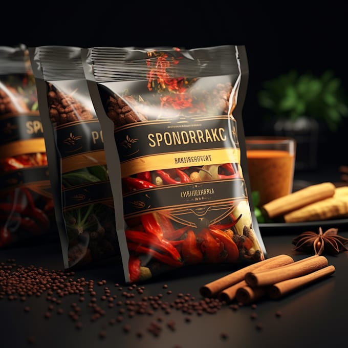 create label design package box design pouch bottle label