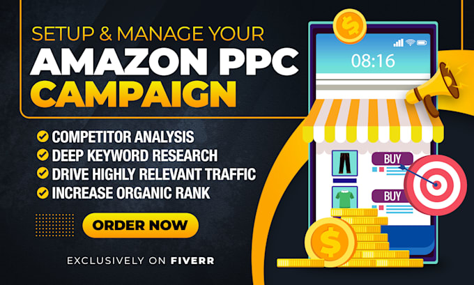 setup, manage and optimize amazon PPC campaign and amazon advertising ads