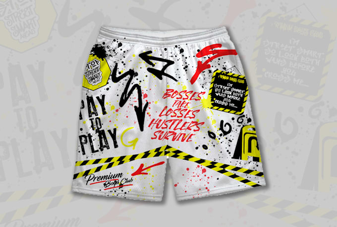 create a custom graffiti trouser and shorts for you