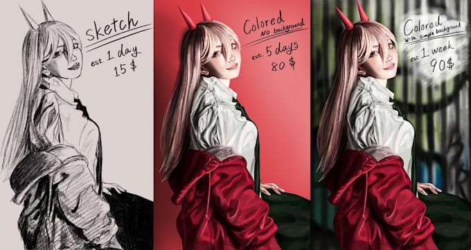 draw your portrait in a realistic painterly style