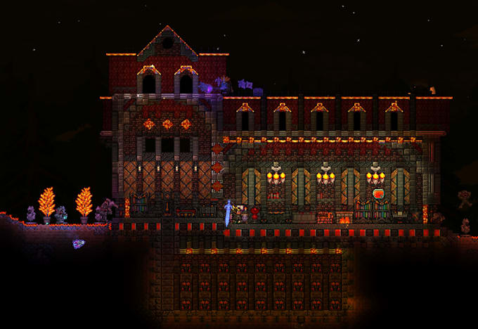build something on your terraria map