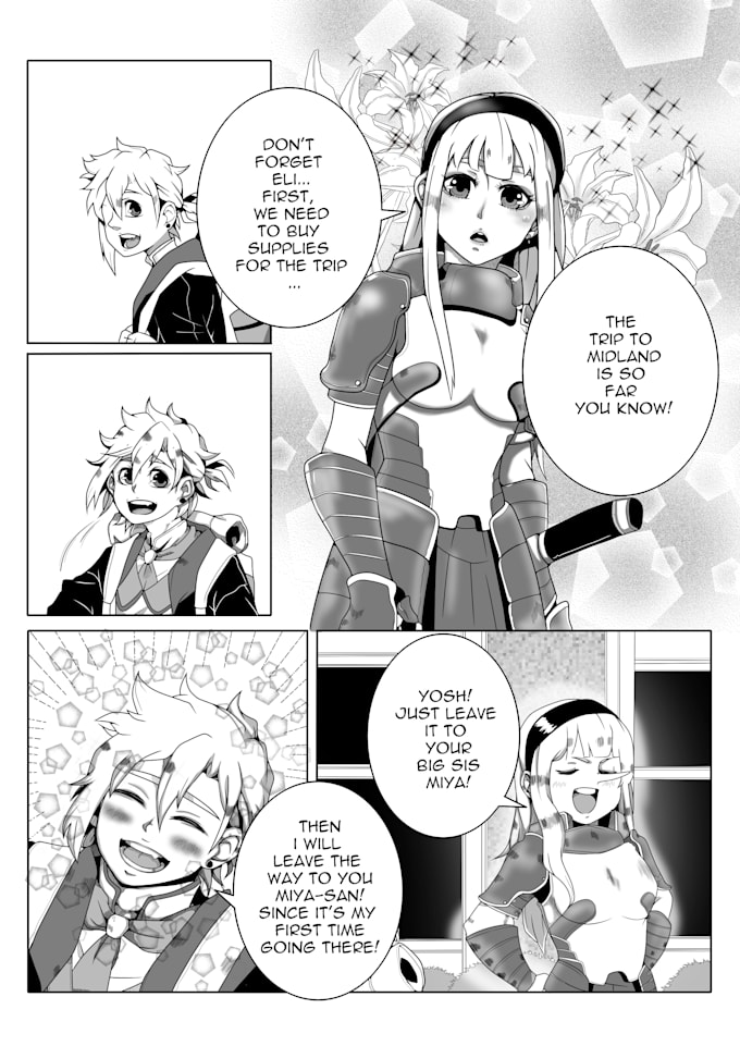 do comic with anime style