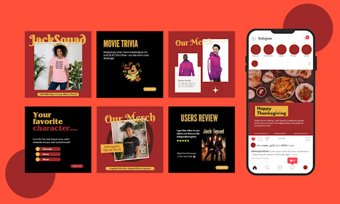 create 30 social media design for facebook and instagram posts