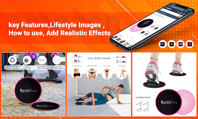 design amazon infographic, photoshop editing