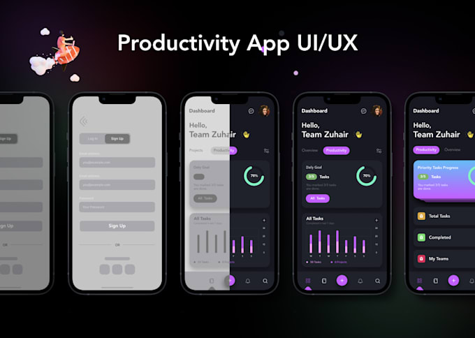 design uiux or prototype wireframe mockup for mobile app