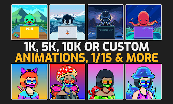 create quality pixel art nft collection