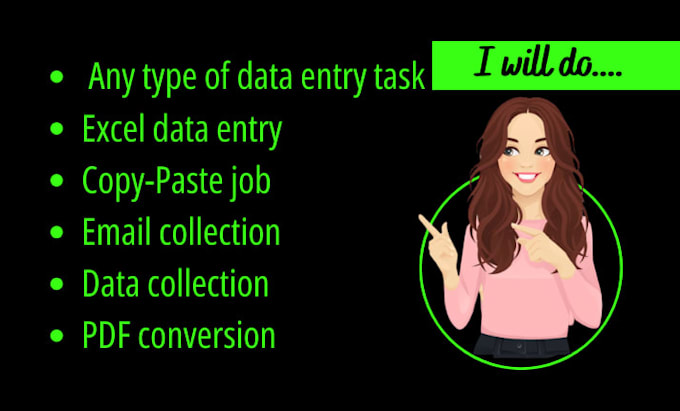 be your virtual assistant for copy paste job, data entry and web research