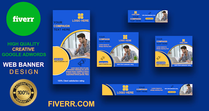 design creative awesome google ads banner for your business