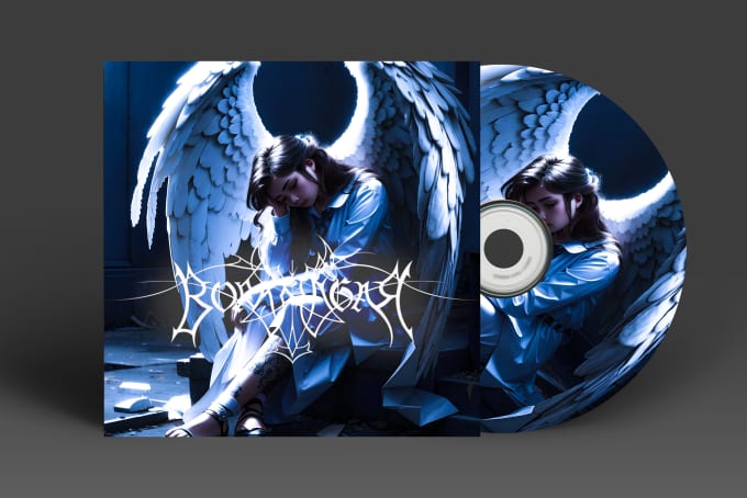 make a heavy metal cover album artwork in 1 hour